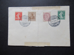 Frankreich 1919 Blanko Umschlag Mit Germania Und Französischen Marken Stempel Hegenheim (Kr. Mülhausen Elsass) - Covers & Documents