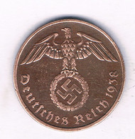 2 PFENNIG 1938 F   DUITSLAND /7404/ - 2 Reichspfennig