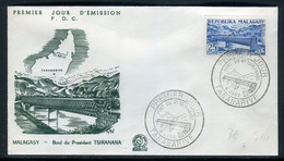 Madagascar - Enveloppe FDC En 1962 - Pont Du Tsiranana - Ref S 110 - Madagaskar (1960-...)