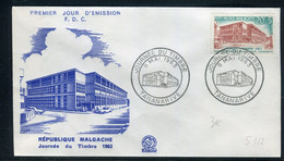 Madagascar - Enveloppe FDC En 1963 - Journée Du Timbre - Ref S 112 - Madagascar (1960-...)