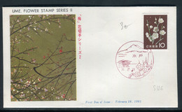 Japon - Enveloppe FDC -- Fleurs - Ref S 126 - FDC