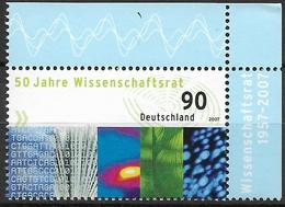 2007 Deutschland Germany Mi. 2622 **MNH  EOR     50 Jahre Wissenschaftsrat. - Ungebraucht