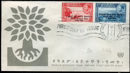 Ethiopie - Enveloppe FDC En 1960 Année Mondiale Des Réfugiés - Ref S 144 - Etiopía