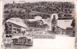 Souvenir De Remaufens /  La Gare / La Pinte De L'Avenir - Boulangerie Epicerie Déglise District Châtel-St-Denis Veveyse - Autres & Non Classés