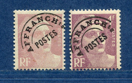 ⭐ France - Variété - YT Pré Oblitéré N° 97 - Couleurs - Pétouilles - Neuf Sans Charnière - 1922 ⭐ - Unused Stamps
