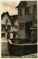 Marbach. Schillers Geburtshaus Mit Wilder-Mann-Brunnen - Marbach