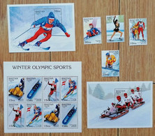 Bhutan 1998 Nagano 4+2+1 MH* Winter Olympic - Hiver 1998: Nagano