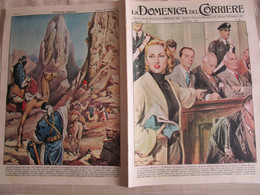 # DOMENICA DEL CORRIERE N 5 -1957 IL PROCESSO MONTESI / ALPINISTI ITALIANI NEL REGNO DEI TUAREG /PUBBLICITA VARIE - First Editions