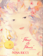 PUB PARFUM   ( FLEURS  De FLEURS  ) De " NINA RICCI "  1980 ( 1 ) - Sin Clasificación