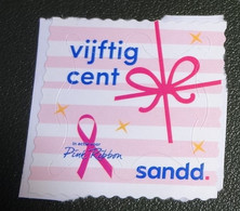 Nederland - Sandd - Gebruikt - Onafgeweekt - Cancelled On Paper - Vijftig Cent - Pink Ribbon - Strik - Gebruikt