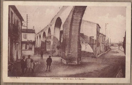 CPA 34 - CASTRIES - Les Arceaux De L'Aqueduc - TB PLAN Rue Centre Village ANIMATION Enfants - Castries