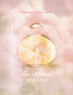 PUB PARFUM   ( EAU  De FLEURS  ) De " NINA RICCI "  1980 ( 15 ) - Zonder Classificatie