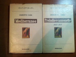 2 VOl. I Poeti Dello Specchio - Umberto Saba - Mondadori - 1955 - M - Poetry