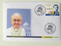Fra739 Centenario Nascita Don Bosco Ostensione Sindone Torino FDC Special Edition Papa Francesco Pope Religion - Cristianesimo