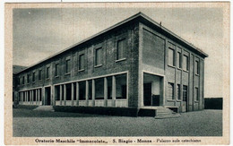 ORATORIO MASCHILE "IMMACOLATA" - S. BIAGIO - MONZA - PALAZZO AULE CATECHISMO - 1951 - Vedi Retro - Formato Piccolo - Monza
