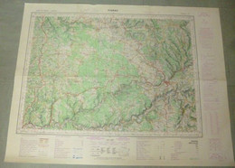 Carte I.G.N. J-19 : FIGEAC - 1/100 000ème - 1963. - Topographical Maps