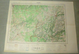 Carte I.G.N. J-20 : CAHORS - 1/100 000ème - 1963. - Topographical Maps