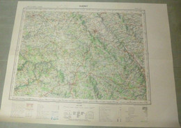 Carte I.G.N. J-15 : GUERET - 1/100 000ème - 1969. - Topographical Maps