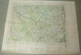 Carte I.G.N. J-16 : SAINT-LEONARD-de-Noblat - 1/100 000ème - 1962. - Topographical Maps