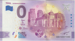 Billet Touristique 0 Euro Souvenir France 54 Toul 2021-1 N°UEVV001380 - Private Proofs / Unofficial