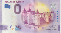 Billet Touristique 0 Euro Souvenir France 56 Domaine De Suscinio 2021-1 N°UENW001341 - Privatentwürfe