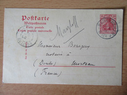 Allemagne - Entier 10pf - Badenweiler Vers Morteau - Circulé En Juin 1914 - Cartas