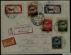 RUSSIA  1927 REGISTERED COVER FLY IN 7/9/27 FROM ROSTOV  THROUGH MOSCOW IN BERLIN VF!! - Storia Postale