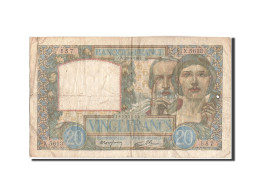 Billet, France, 20 Francs, 20 F 1939-1942 ''Science Et Travail'', 1941 - 20 F 1939-1942 ''Science Et Travail''