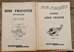 Lot De 2 BIBI FRICOTIN Inventeur N°17 + BIBI FRICOTIN Contre Dede Tapdur N°9 (manque Les Couvertures) - Bibi Fricotin