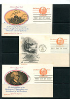 USA 1978 3 PS Cards With Reply Cards John Hancock 11507 - 1961-80