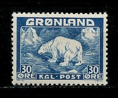 GROENLAND N° 7 ** Neufs MNH Superbes C 20 € Faune Ours Polaire Bear Animaux - Neufs