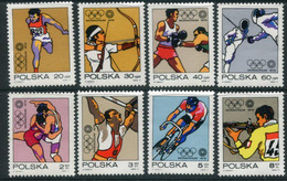 POLAND 1972 Olympic Games, Munich MNH / **.  Michel 2149-56 - Unused Stamps