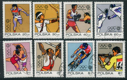 POLAND 1972 Olympic Games, Munich Used.  Michel 2149-56 - Used Stamps