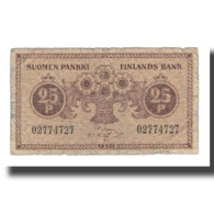 Billet, Finlande, 25 Penniä, 1918, KM:33, B - Finnland