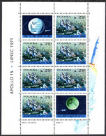 POLAND 1971 Apollo 15  Block  MNH / ** . Michel Block 48 - Unused Stamps