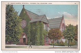 Connecticut Stamford St John's Episcopal Church 1930 - Stamford