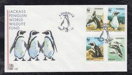 South West Africa Namibia 1997 FDC Cover Pinguin WWF World Wildlife Fund - Namibia (1990- ...)