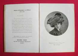 Catalogue Chapeaux Luxe 1909-1910 Maison Renée Vert Chapelier Successeur Marguerite Picard Paris-Montmartre - Publicidad