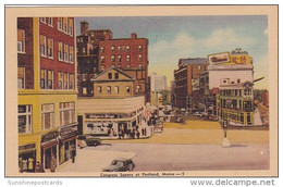 Congress Square Street Scene Portland Maine 1945 - Portland