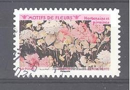 France Autoadhésif Oblitéré (Motifs De Fleurs : Hortensias Et Pivoines) (cachet Rond) - Used Stamps