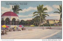 Florida Sarasota Beach Scene In Tropical Florida Hotel Charlotte Harbor Punta Gorda - Sarasota