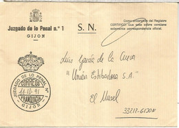 GIJON ASTURIAS CC CON FRANQUICIA JUZGADO DE LO PENAL NUM 1 - Postage Free