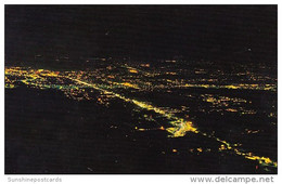 Tennessee Chattanooga A View Of Downtown At Night From Lookout Mountain - Chattanooga