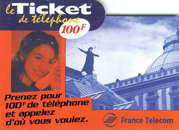 Carte Prépayée France Telecom Ticket De Téléphone 100 Francs Carte Téléphonique 30/04/2000 - FT