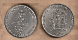 Azores 25 Escudos (Azores Regional Autonomy) 1980 Copper-nickel • 11.05 G • ⌀ 28.5 Mm Schön# 3 - Azoren