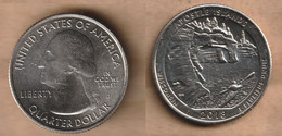 Estados  Unidos   25  Cents  ¼ Dollar (Apostle Islands National ) 2018 Copper-nickel  • 5.67 G • ⌀ 24.3 Mm  KM# 670 - 2010-...: National Parks