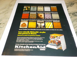 ANCIENNE PUBLICITE PLAISIR DE VIVRE AVEC KITCHENAID 1974 - Other Apparatus