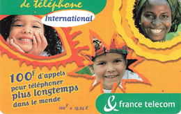 Carte Prépayée France Telecom Ticket De Téléphone International 100 Francs Carte Téléphonique 31/10/2001 - Tickets FT