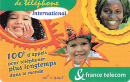 Carte Prépayée France Telecom Ticket De Téléphone International 100 Francs Carte Téléphonique 31/10/2001 - FT