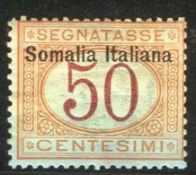 SOMALIA 1909 SEGNATASSE 50 C. **MNH - Somalie